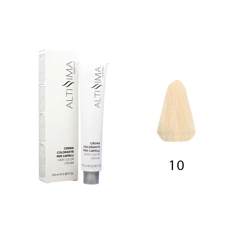 Colore Permanente Tintura Per Capelli 10 Biondo Chiarissimo Platino Altissima 100ml