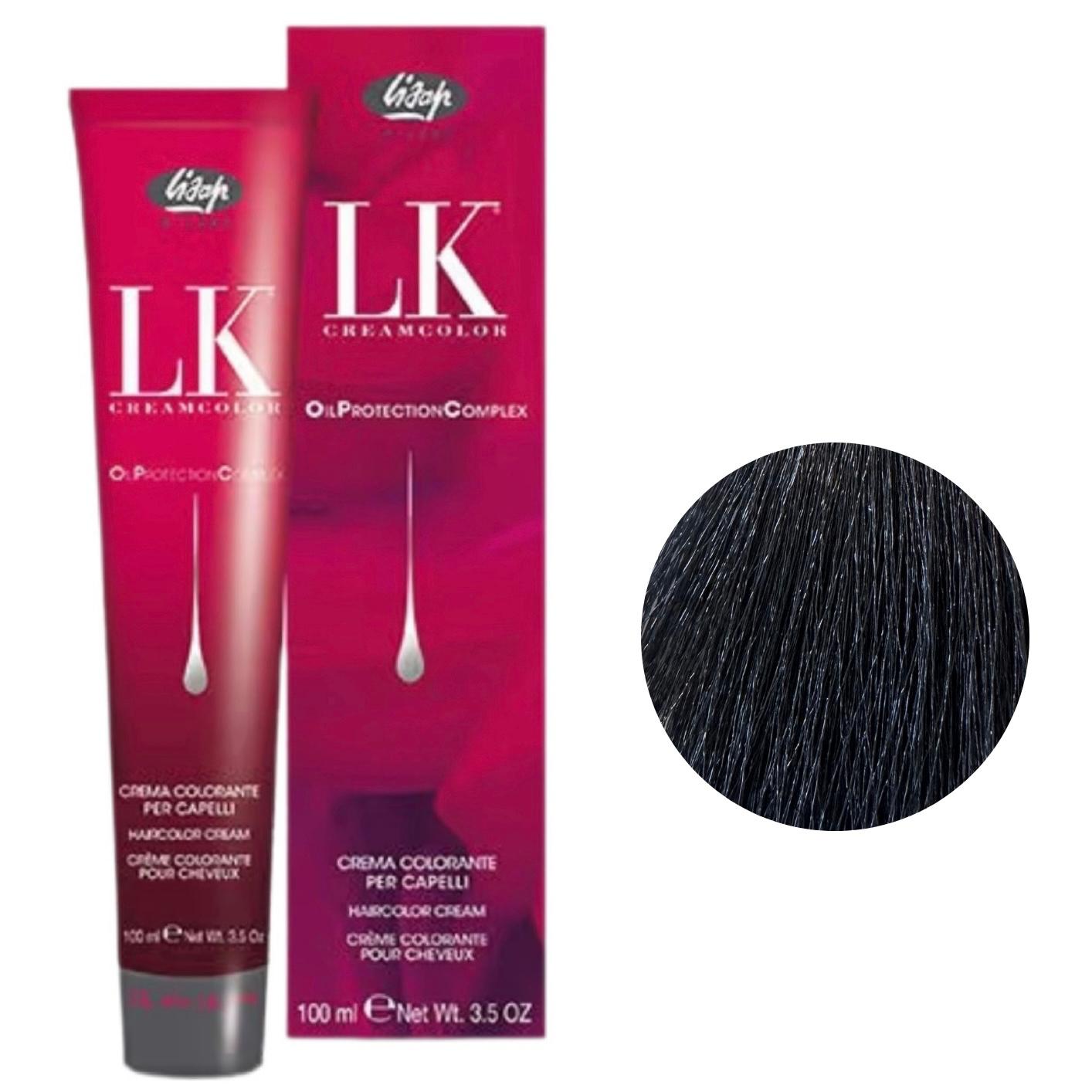 Colore Capelli Professionale Lisap N. 1/0 Nero 100ml