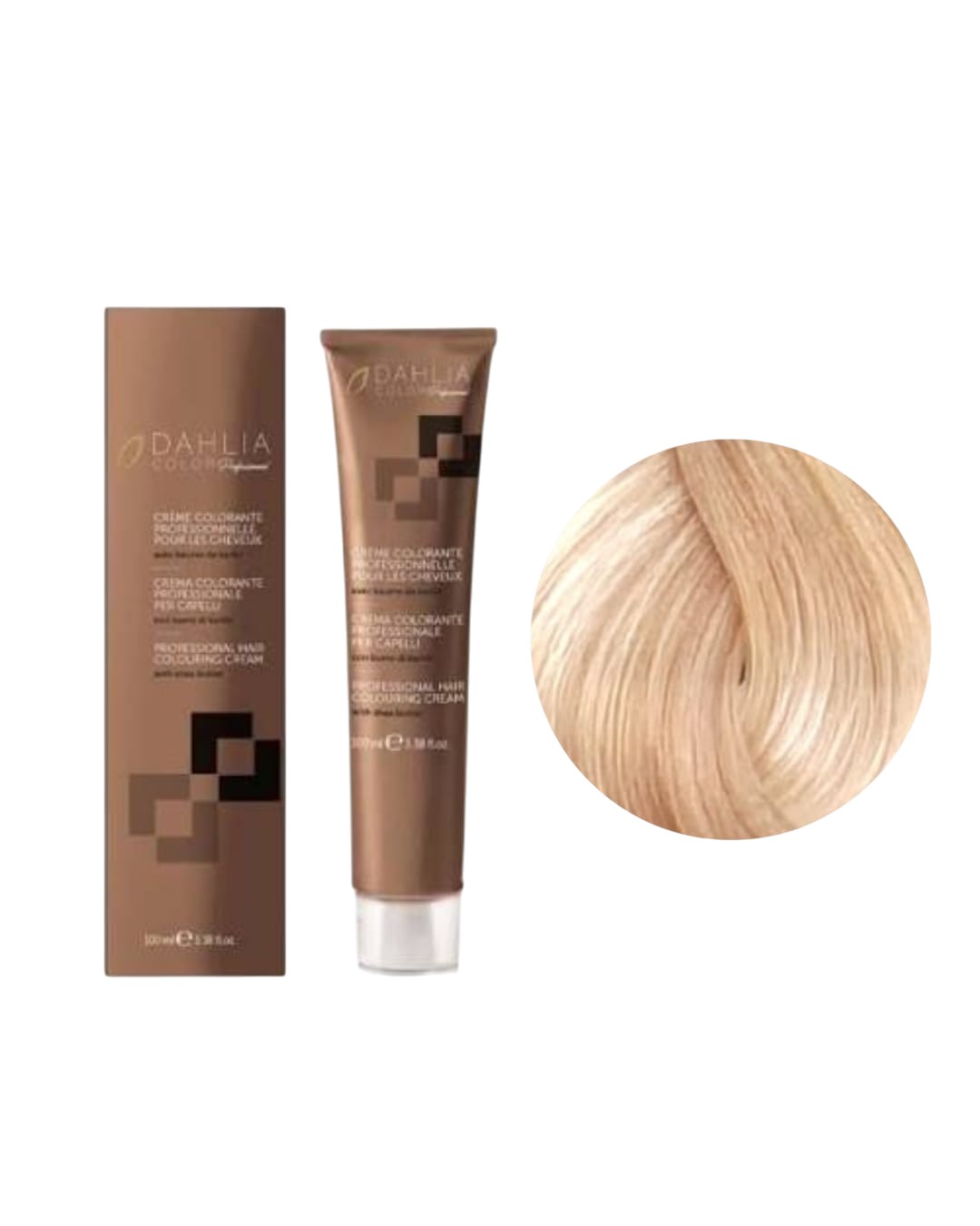 Tintura colore Con Ammoniaca N. 10/0  Biondo Platino Dahlia Oyster Cosmetics 100ml