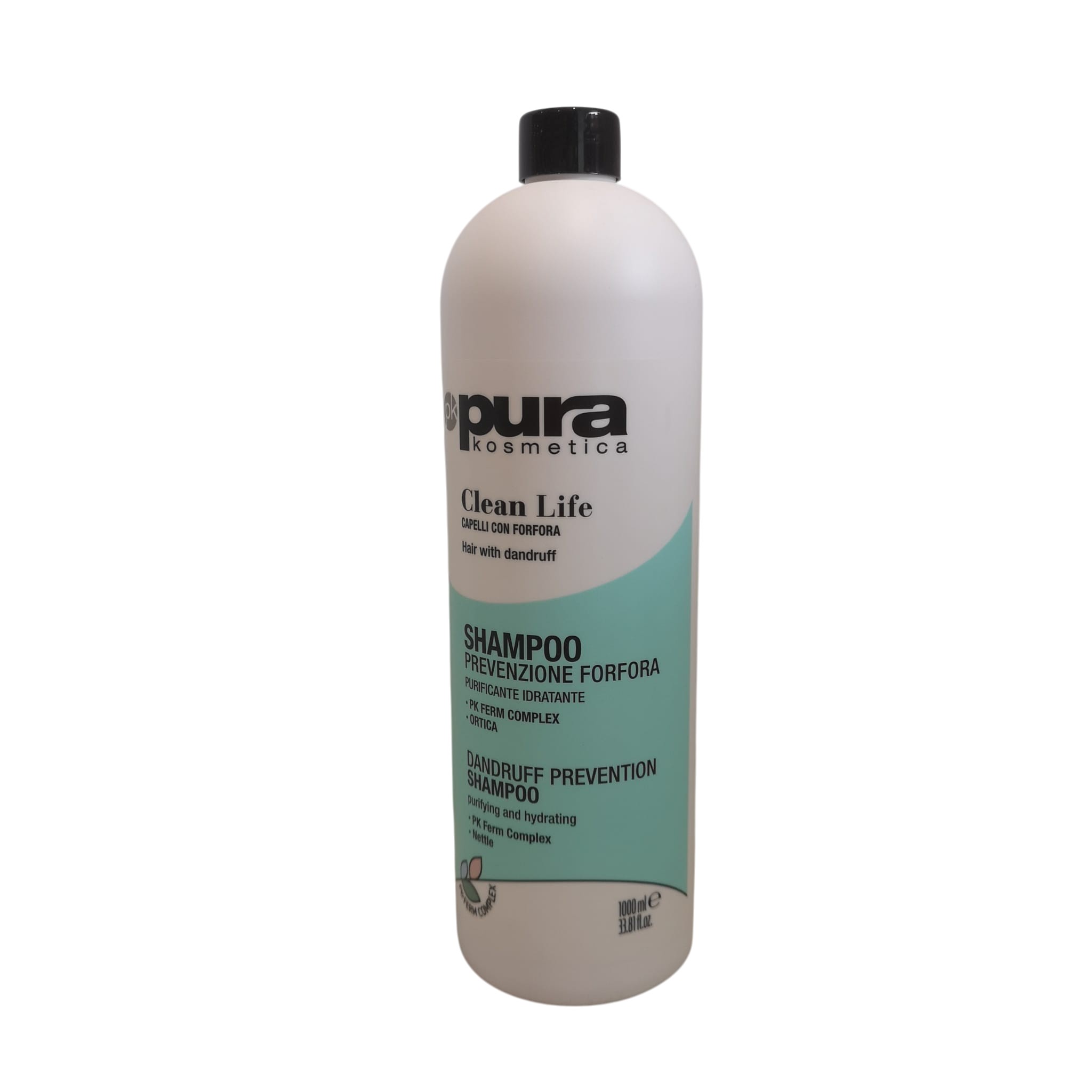 Shampoo Prevenzione Forfora per Capelli Antiforfora Clean Life Pura Oyster Cosmetics 1l
