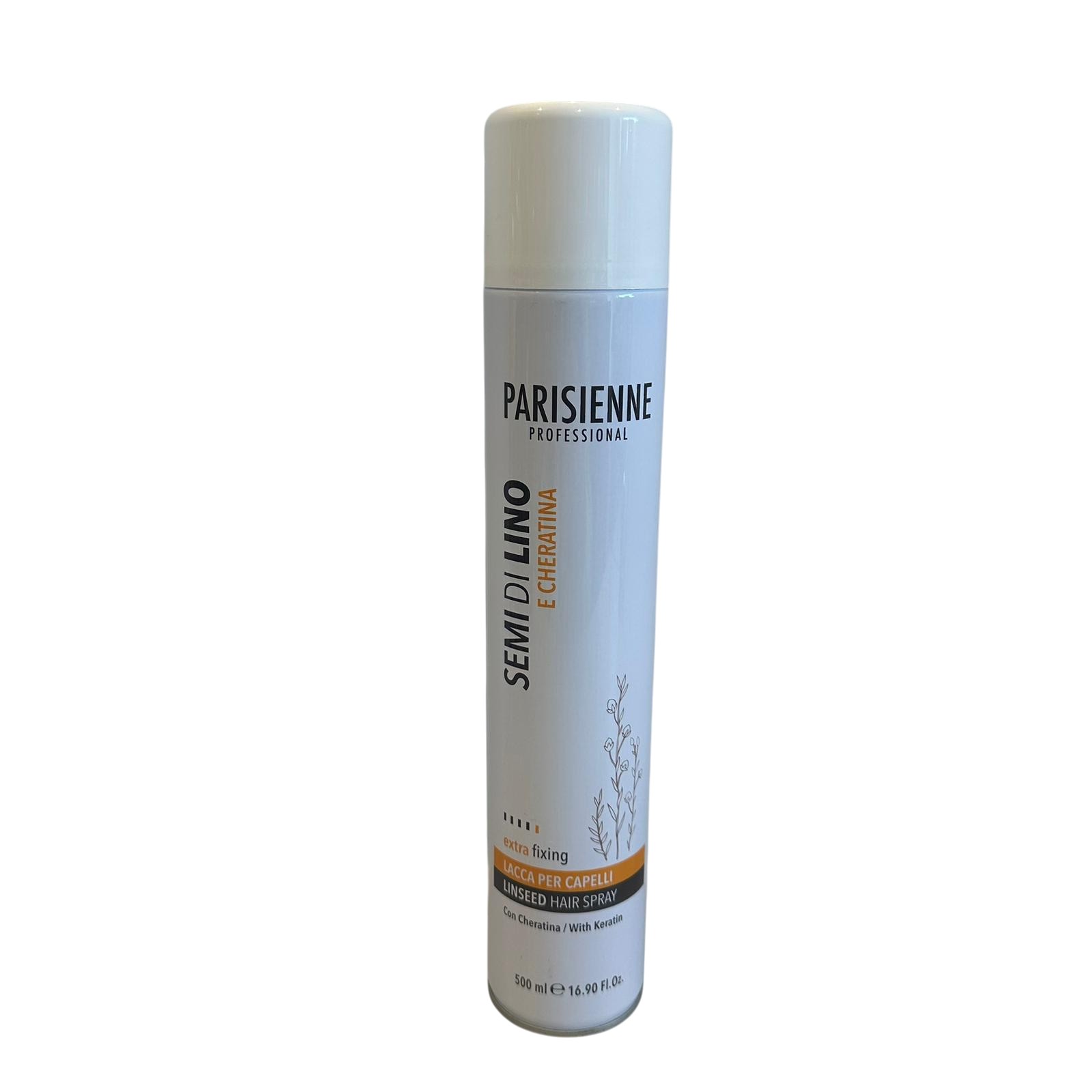 Lacca Per Capelli ai Semi di Lino e Cheratina Parisienne 500ml