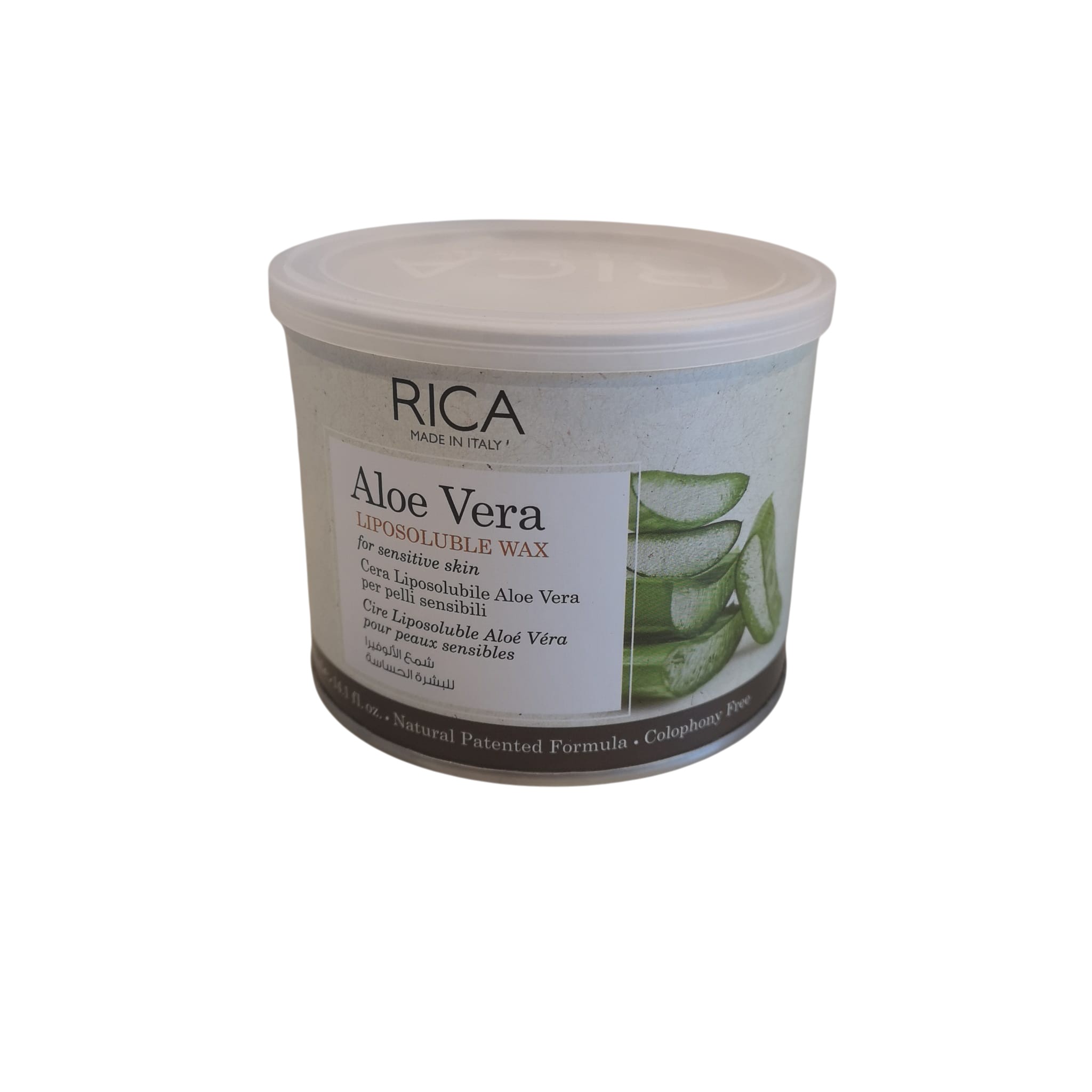 Cera Depilatoria Per Pelli Sensibili Aloe Vera Rica Vaso 400ML