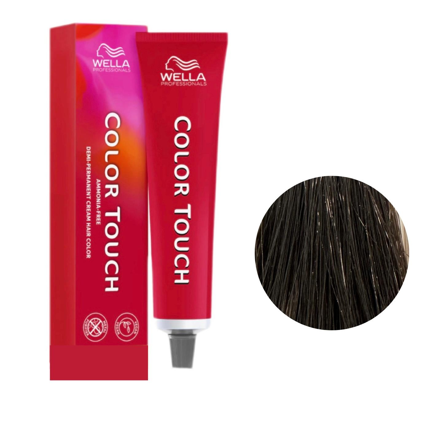 Colore Per Capelli Senza Ammoniaca Color Touch N. 5/3 Castano Chiaro Dorato Wella Professionals 60ml